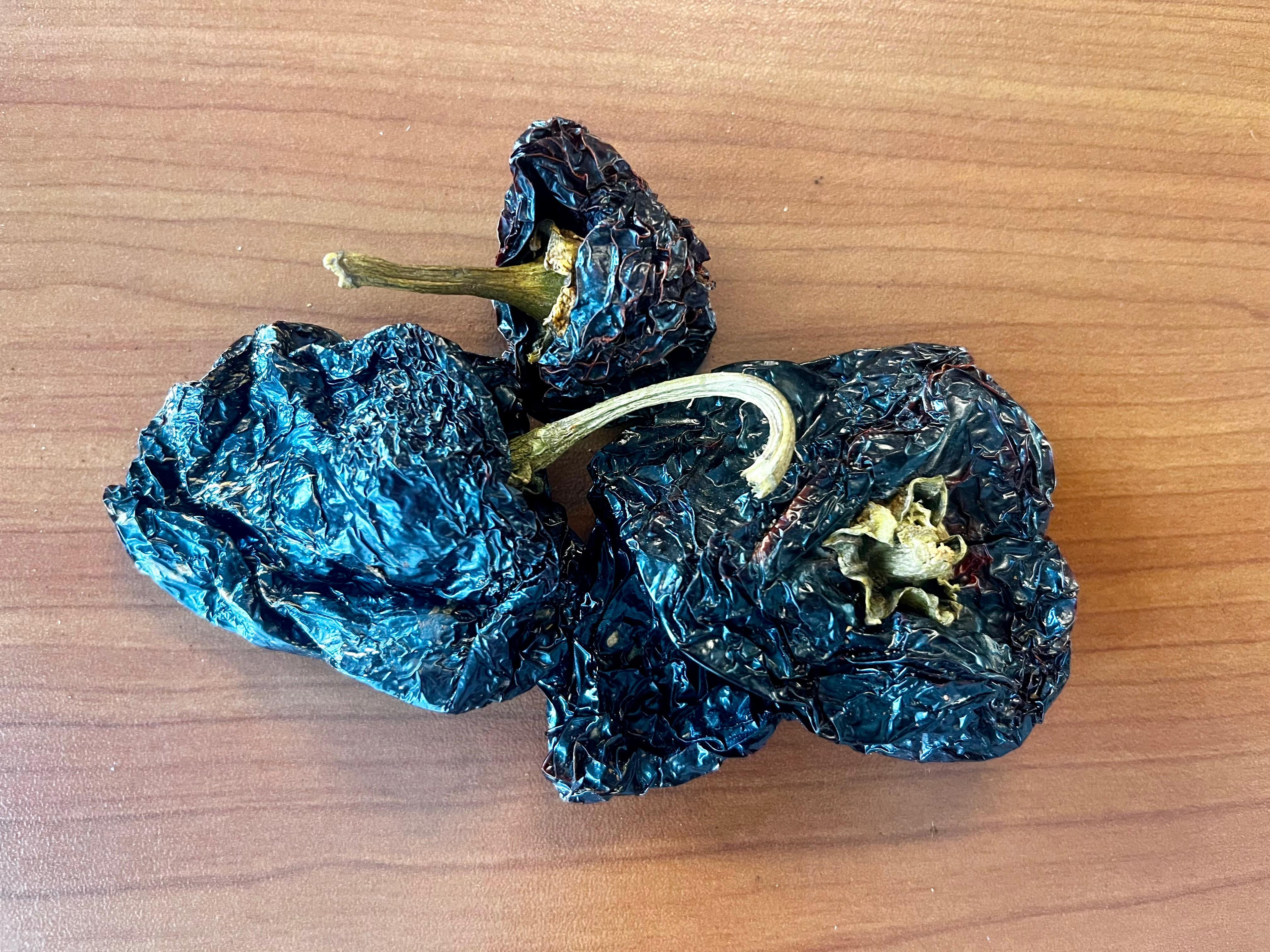 Getrocknete ancho-Chilischoten