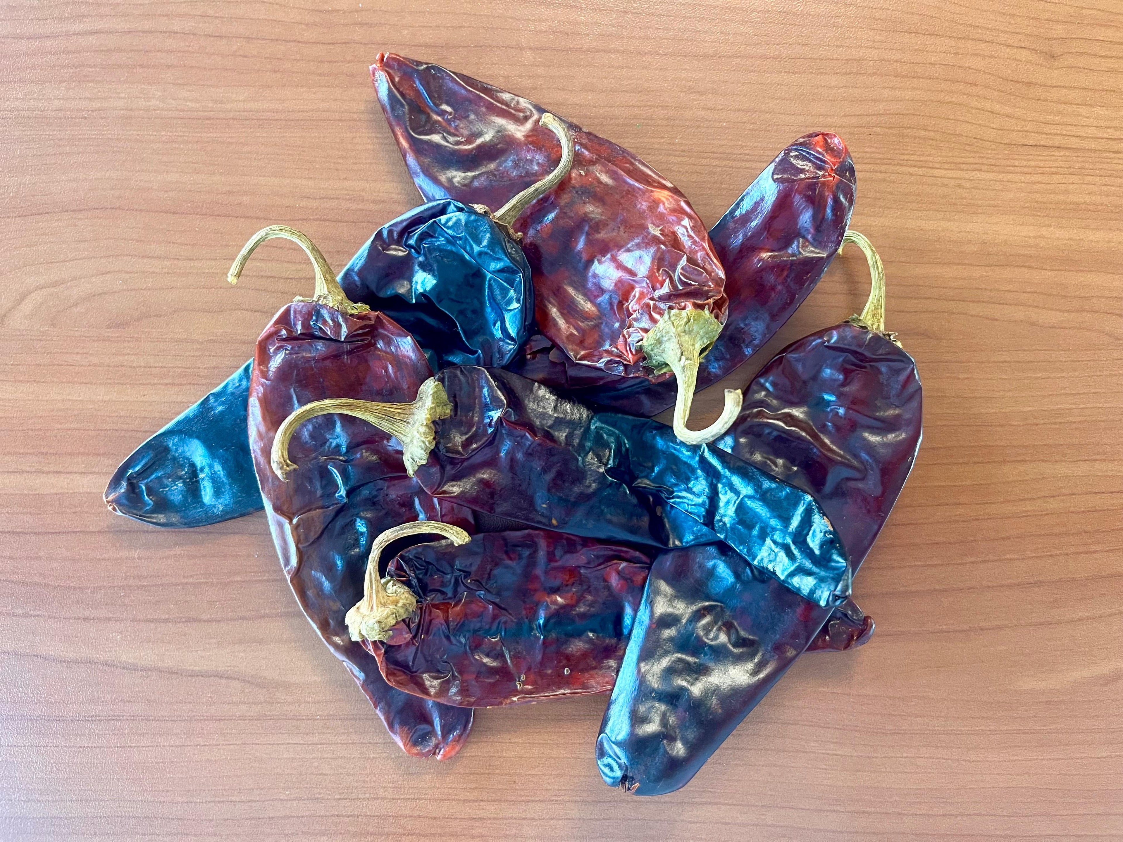 Getrocknete guajillo-Chilischoten