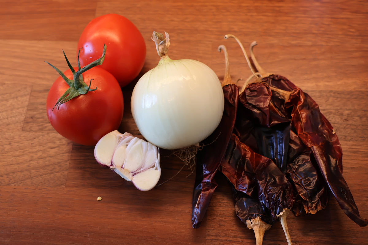 Zutaten fuer die Chili Soße